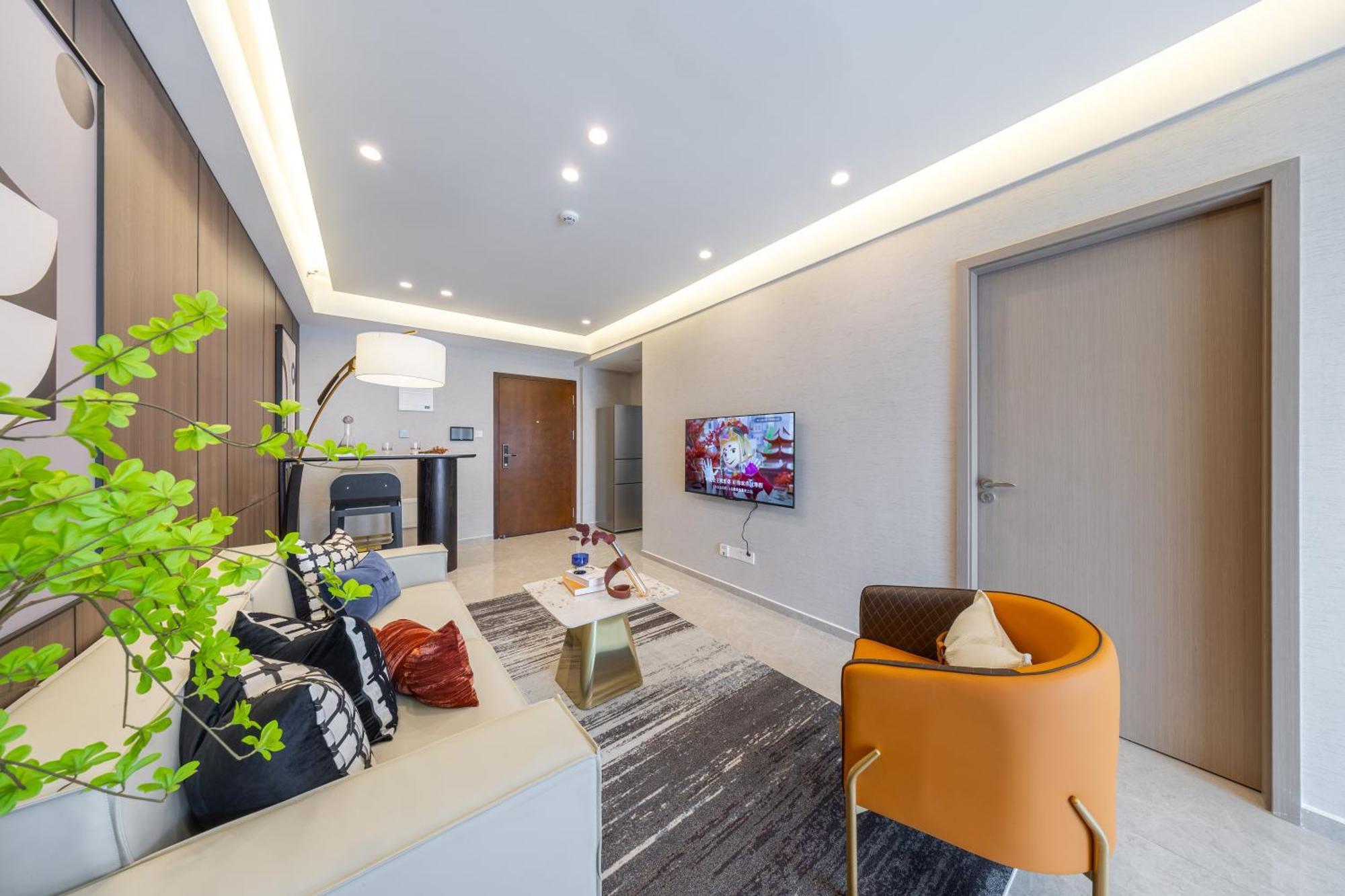Boruisi Video And Audio Light House - Shenzhen Convention And Exhibition Center Gangxia Metro Station Aparthotel Buitenkant foto